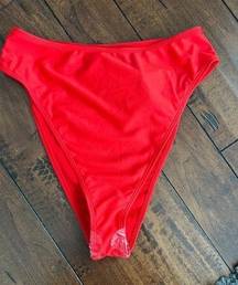 Pretty Little Thing NWT Pretty‎ Little Thing Red Bikini Bottoms Size 6