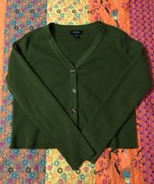 Green  Girls Cardigan