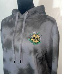 Empyre Jasmine Rose Skull Black Tie Dye Hoodie XS