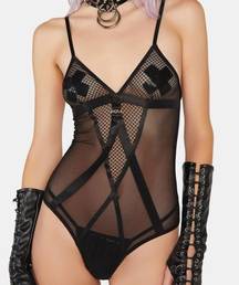 Dolls Kill Tru Demurr Stella Sheer Bodysuit