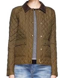 Jcrew Quilted Track Jacket 