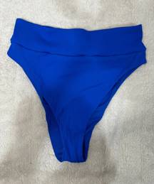 Electric Blue Ribbed Swim Bottom