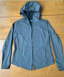 The North Face Hooded Open Front Sweatshirt Fleece Cardigan Sweater, Size S