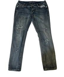 Ariya Jeans Juniors 11/12 Distressed Bootcut Y2K Jeans