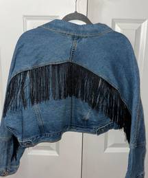 Adika Jean Jacket with Fringe