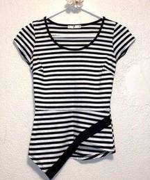 Striped Peplum Top, size S