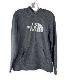 The North Face  Hoodie Gray Sweatshirt Half Dome Logo Pullover Hoody Womens Large