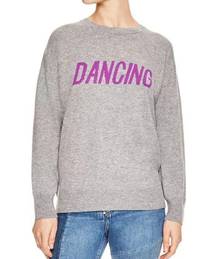 Sandro Figlio Wool Cashmere Dancing Graphic Sweatshirt