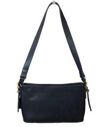 Coach Vintage 1997  Leather Shoulder Bag Navy Blue