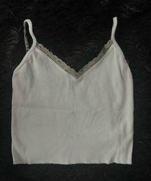 Brandy Melville SAGE GREEN  CROPPED TANK TOP