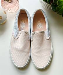 Vans Pastel Checkerboard Slip Ons