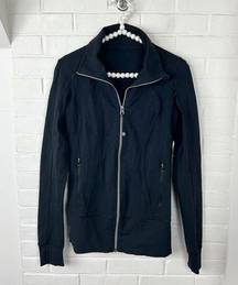 Lululemon  Black Zip Up Athletic Jacket