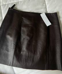 Faux Leather Skirt