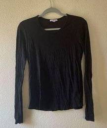 James perse black lightweight sweater size large