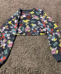 Disney Long Sleeve Crop Top Small