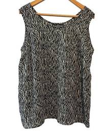 Russell Kemp Sheer Sleeveless Tank Blouse—Size 18