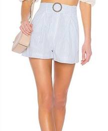 House of Harlow  Revolve stripe belted shorts size small