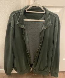 Green Zip Up Jacket