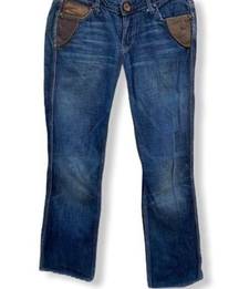 Sacred Jeans With Leather Trim