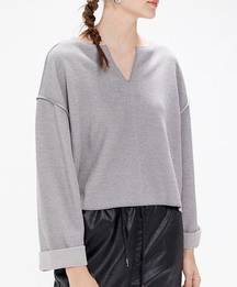 Urban Outfitters  Jax Notch Neck Long Sleeve Shirt