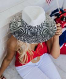 White And black fedora 