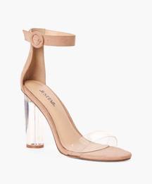 JustFab Nude Heels