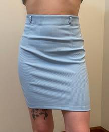 Forever 21 Baby Blue Pencil Skirt