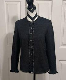 VALENTINO STUDIO Vintage Gray Wool Sweater