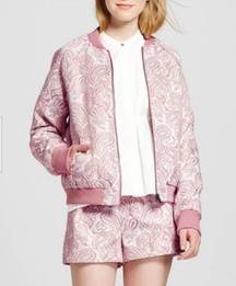 Victoria Beckham for Target Pink/Blush Bomber Jacket Women's sz. L