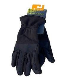 Tek Gear Black Fleece/Nylon Gloves Size Small/Medium Touch Screen Compatible NEW