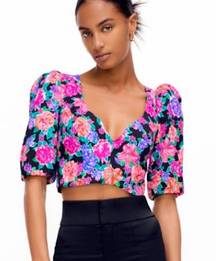 ZARA Floral Print Crop Top