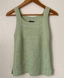 J. Crew S Cotton Blend Knit Pastel Green Sweater Tank Top