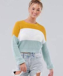 Hollister Colorblock Crewneck Sweater XS