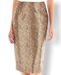 Worthington Gold Metallic Skirt size 4