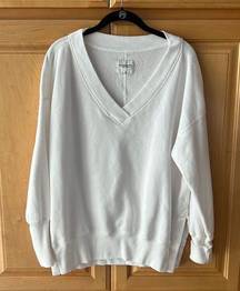 Abercrombie & Fitch Abercrombie Split-Hem Tunic V-Neck Sweatshirt