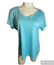 Zelos Dry Fit Athletic Tee, Teal Blue, Size XL