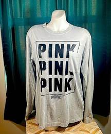 PINK - Victoria's Secret PINK by Victoria Secret Cotton Long Sleeve T-Shirt