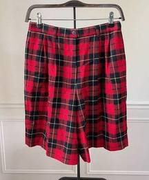 Vintage Pendleton Authentic Wallace Plaid Walking Shorts Front Pleat Bermuda S 8