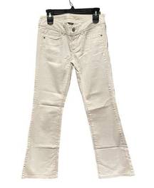 American Eagle women’s Stretch original Boot white jeans size 4