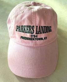 Retro Souvenir Eclectic Grandpa Baseball cap Parkers Landing Fredericktown pink