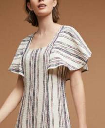 $118 Anthropologie Jovanie Ruffled-Sleeve Tunic Dr