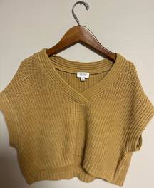Camel Cropped Sweater Vest 