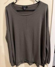 Atmosphere  Olive Green Viscose Blend Lightweight Pullover Sweater-size 20