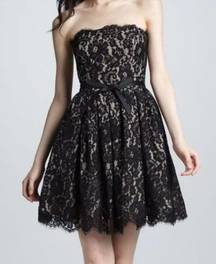 ROBERT RODRIGUEZ Lace Pattern Mini Dress Size 14