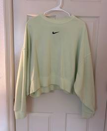 Cropped Crew Neck Sweatshirt