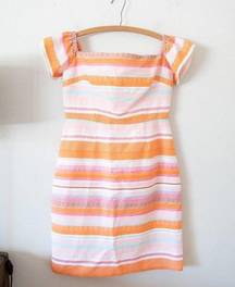 Anthropologie Hutch Off Shoulder Spring Summer Striped Dress