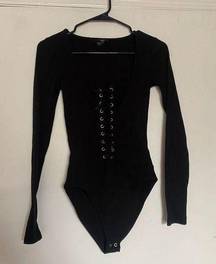 Forever 21 Knit Long Sleeve Bodysuit