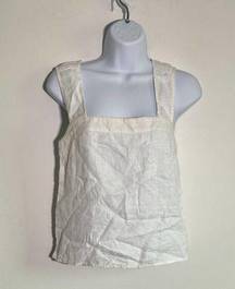 Madewell 100% Linen Cross Back top Size 00