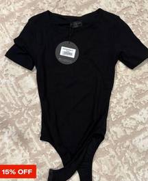 White Fox Boutique Black Bodysuit