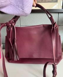 NWOT Maude Vivante Clara Satchel in Wine